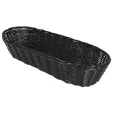 Zodiac Black Polyrattan Loaf Basket 15x6"